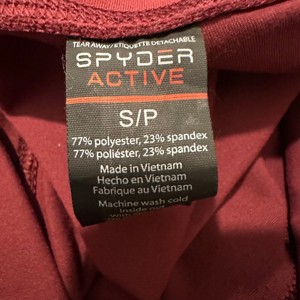 Spyder Burgundy Cargo Pocket Leggings Women's Size Small - Picture 13 of 13